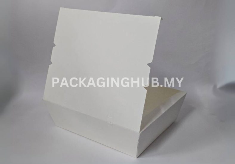 PAPER LUNCH BOX WHITE XL T230*187mm B200*160mm H65mm [Update Jan'25] - Image 2