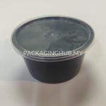 CJ 12oz / 16oz BLACK ROUND CONTAINER