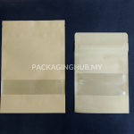 STAND POUCH KRAFT ZIP LOCK BAG 6X8.7" (150X220MM) & 7x10" (180X260mm)