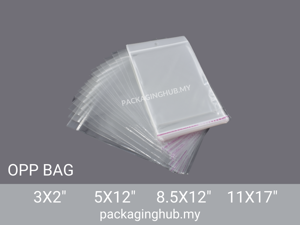 Opp Bag Clear Self Adhesive (±200pcs) 0.03mm - Packaginghub.my