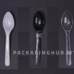LUXURY SPOON 7in BLACK / WHITE / CLEAR TRANSPARENT