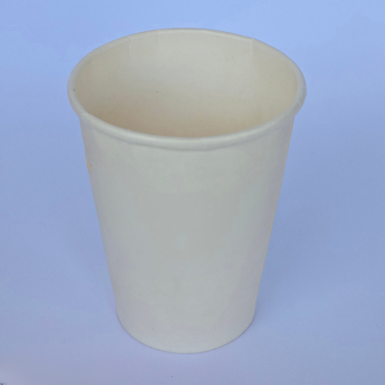 PAPER HOT CUP 12 OZ WHITE SINGLE WALL [Update Dec'24]