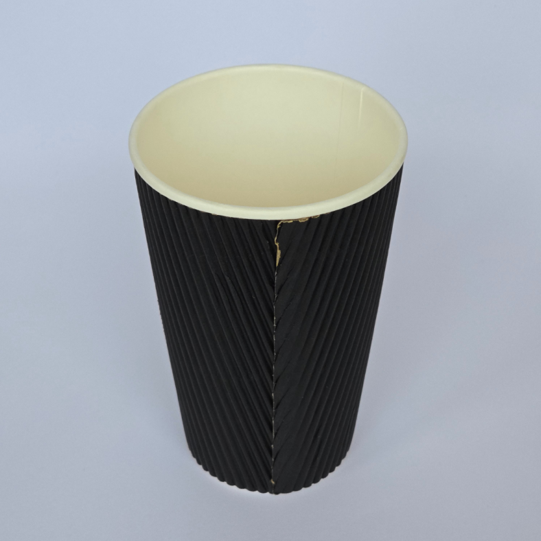 RIPPLE BLACK HOT CUP 16 OZ KRAFT [Update Dec'24] - Image 2