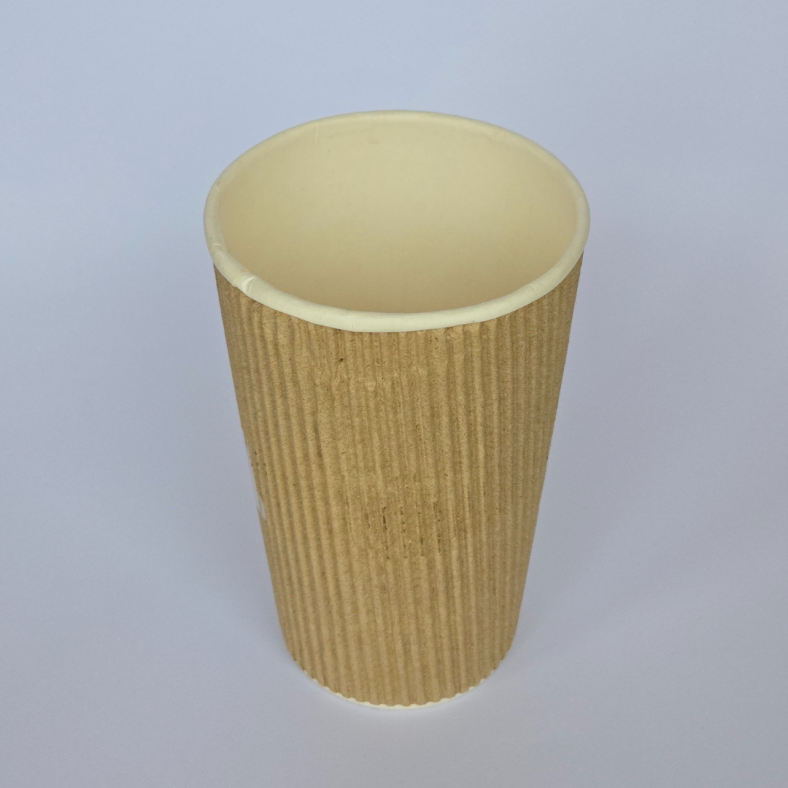 RIPPLE BROWN HOT CUP 16 OZ KRAFT [Update Dec'24] - Image 2