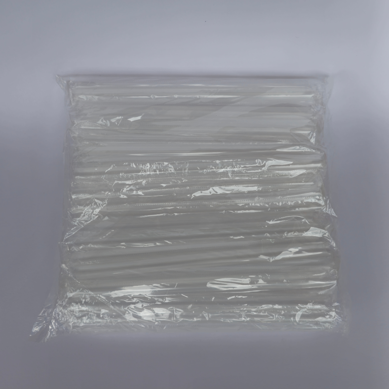 PLASTIC STRAW GIANT (9.4") TRANSPARENT SHARP WRAP (11 MM x 240 MM) [Update Dec'24]