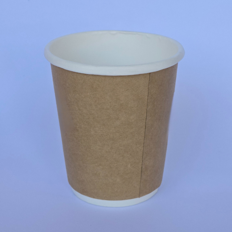 PAPER HOT CUP 8 OZ KRAFT/BROWN DOUBLE WALL [Update Dec'24]