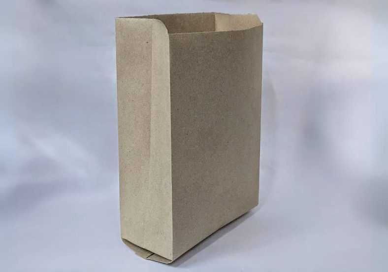 7S SATCHEL BROWN/KRAFT PAPER BAG 'ABBA/MEGAWARE' (H255 x W176 x D71 mm)