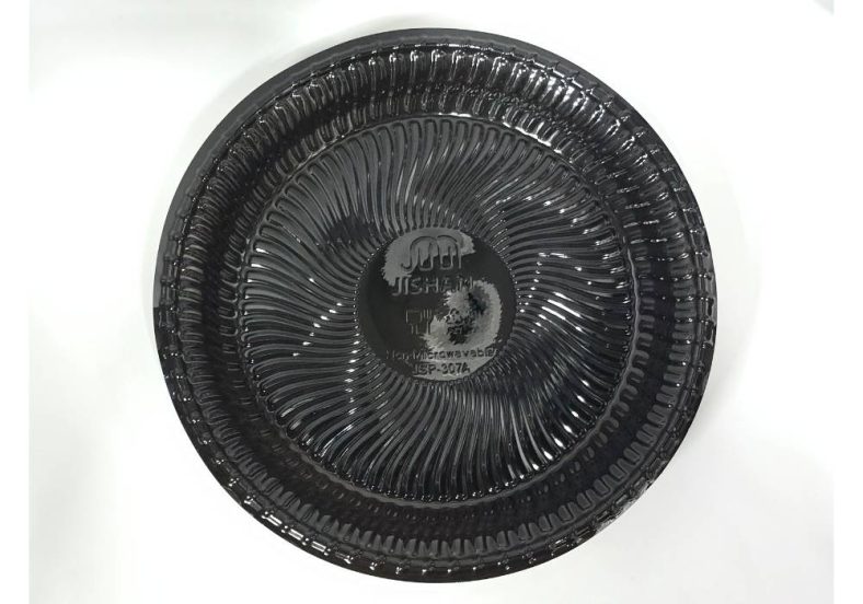 PP PLATE PLAIN 9" BLACK PLASTIC [Update Jan'25]