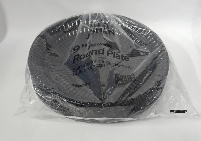 PP PLATE PLAIN 9" BLACK PLASTIC [Update Jan'25] - Image 2