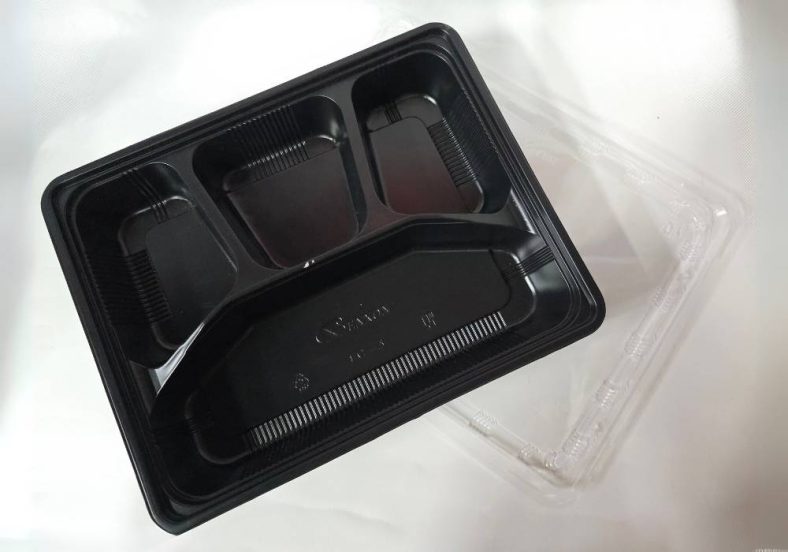 BENXON BX FC 3 (4Compartment) BLACK BASE + CLEAR LID - Image 2