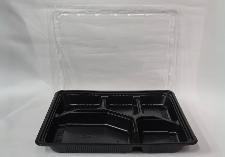 BENXON BX FC 4 (5Compartment) BLACK BASE + CLEAR LID - Image 3