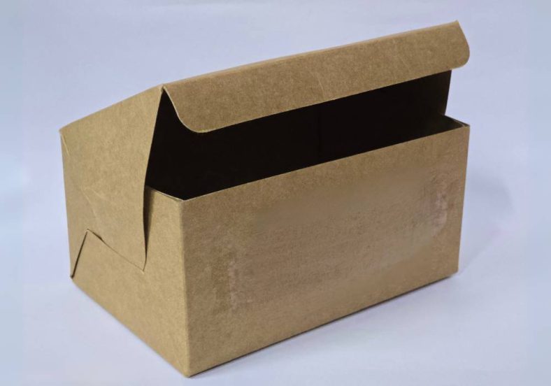 CAKE CARRY BOX 4x6x3" BROWN W100 x L153 x H77mm - Image 3