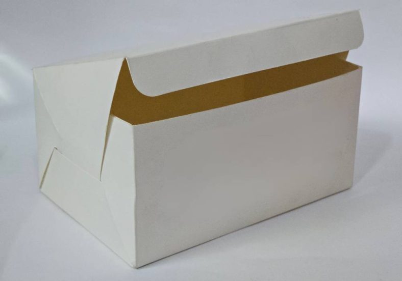 CAKE CARRY BOX 4x6x3" WHITE W100 x L153 x H77mm - Image 3