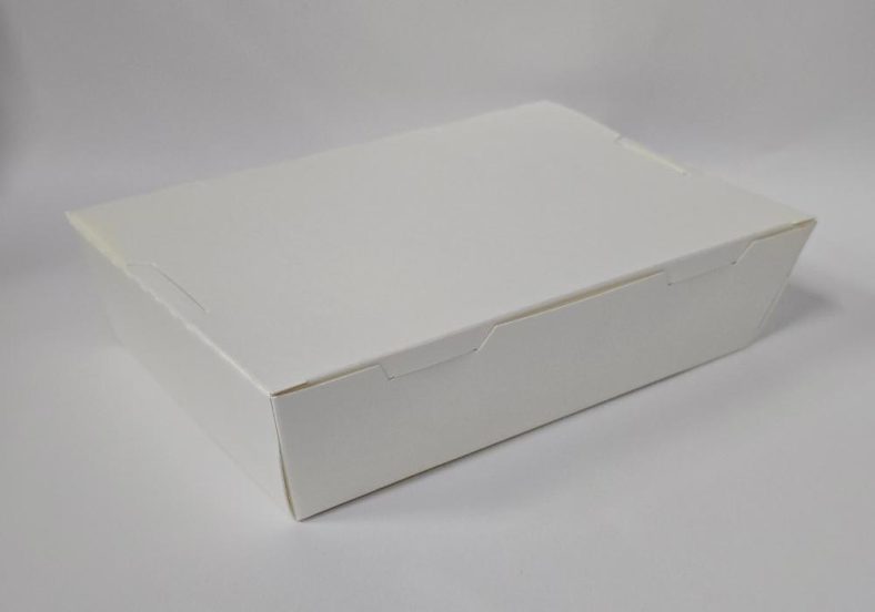 PAPER LUNCH BOX WHITE (L) BIG TREE PREMIUM QUALITY 180x120x50mm [Update Jan’25] - Image 4