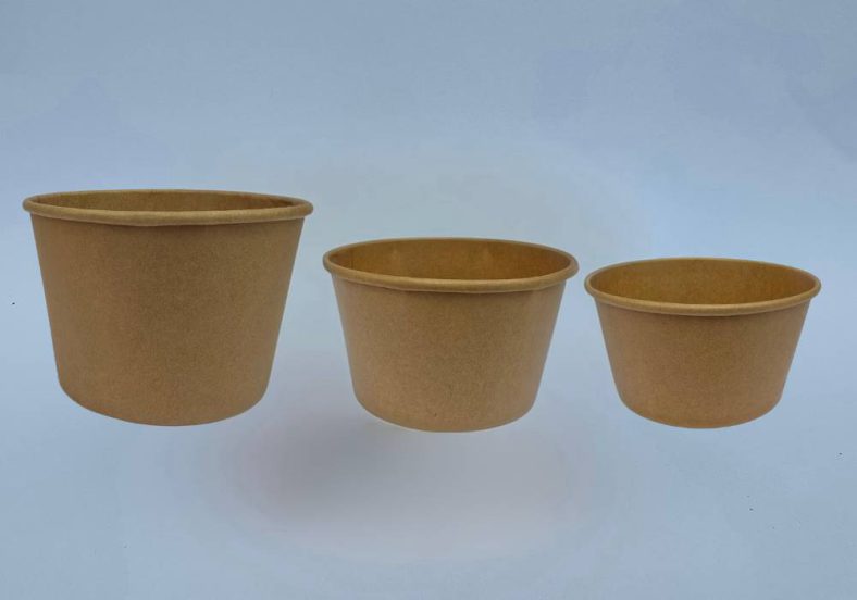 HOT PAPER BOWL (BROWN) 780ml / 850ml / 1000ml + LID - Image 4