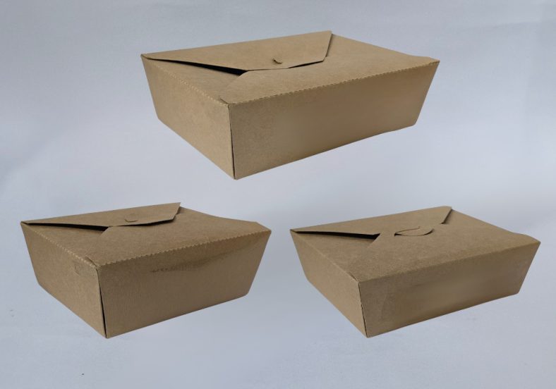 KPC 1000ml / 1400ml / 2000ml TAKEOUT PAPER LUNCH MEAL BOX