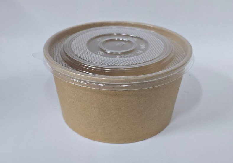 HOT PAPER BOWL (BROWN) 780ml / 850ml / 1000ml + LID - Image 3