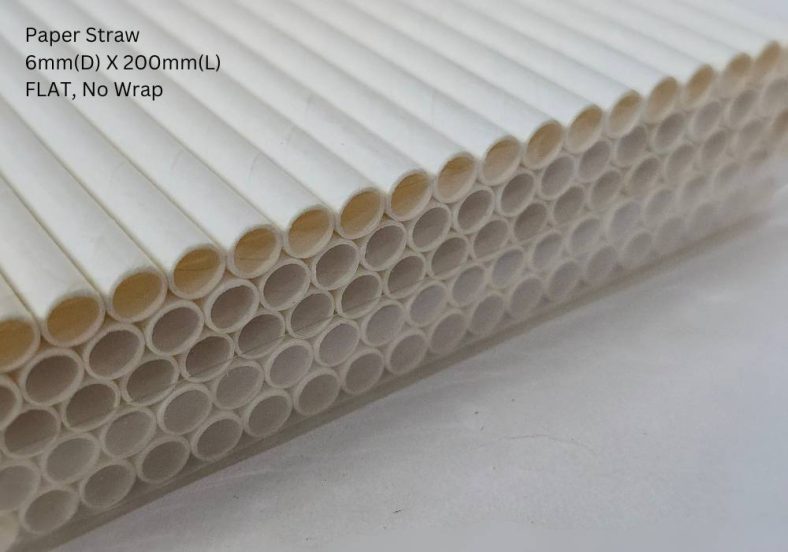 WHITE PAPER STRAW 6mm / 8mm / 12mm (WITH INDIVIDUAL WRAP / NO WRAP)