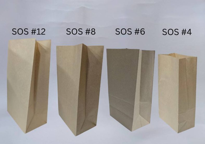 SOS #4 / #6 / #8 / #12 KRAFT BROWN PAPER BAG