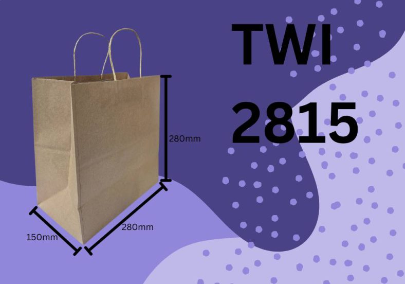 TWISTED HANDLE KRAFT BROWN PAPER BAG - Image 4