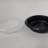 CHILI SAUCE PLATE WHITE / BLACK