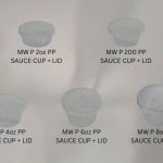 MW P 200 / 2oz / 4oz / 6oz / 8oz PP SAUCE CUP + LID