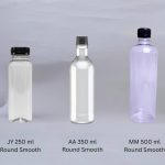 PET BOTTLE 250ml / 350ml / 500ml SMOOTH ROUND / OVAL / FAT / SQUARE + CAP